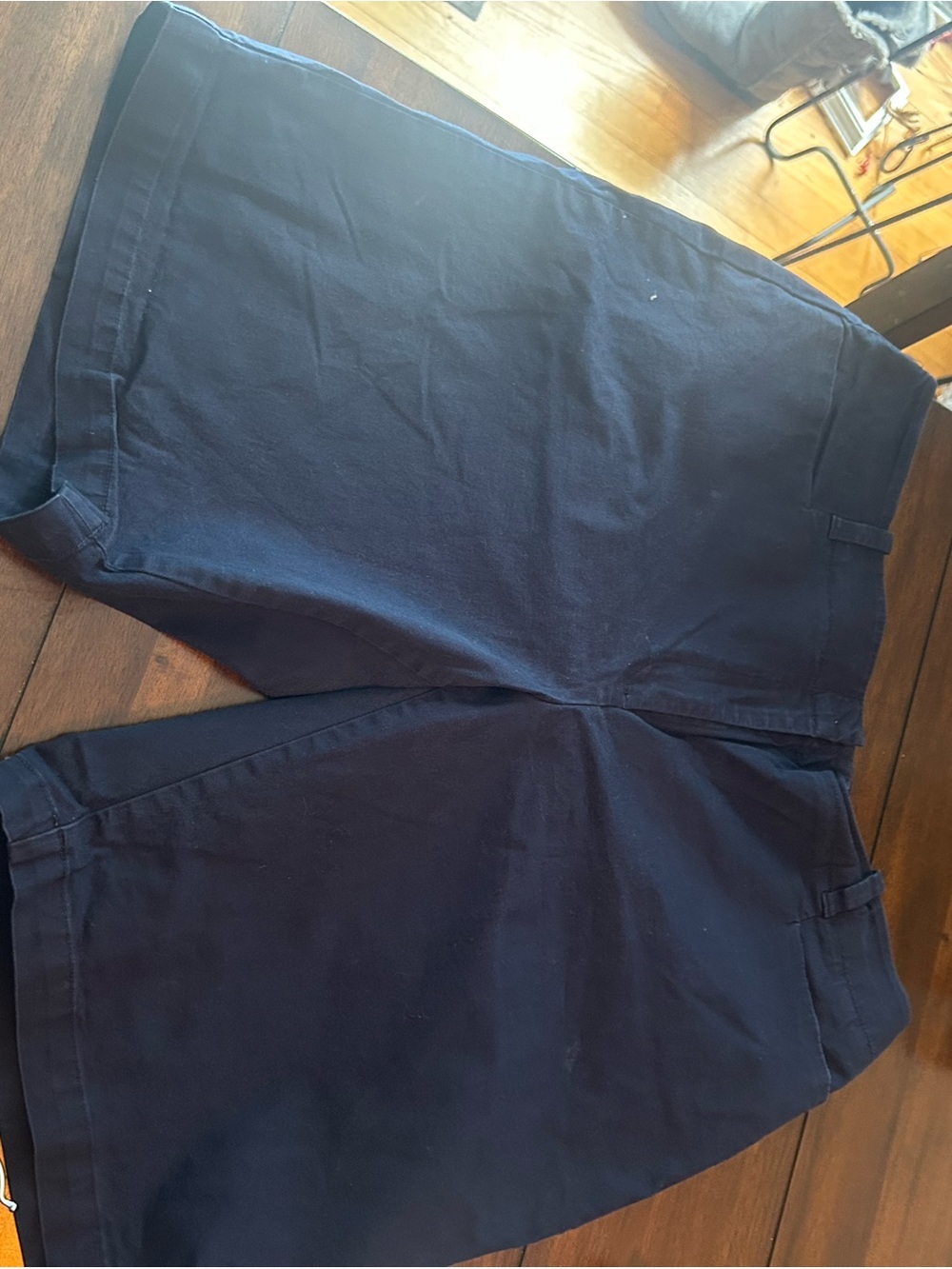 Talbots Navy Flat-Front Men's Shorts